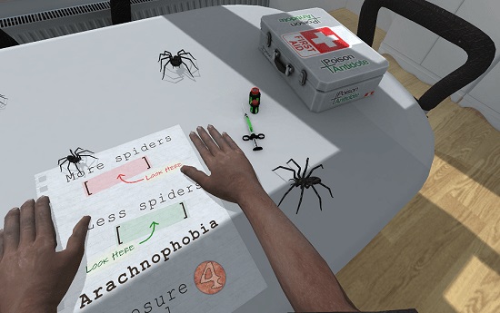   درمان وحشت شدید از حشرات با واقعیت مجازی - SpiderWorld 